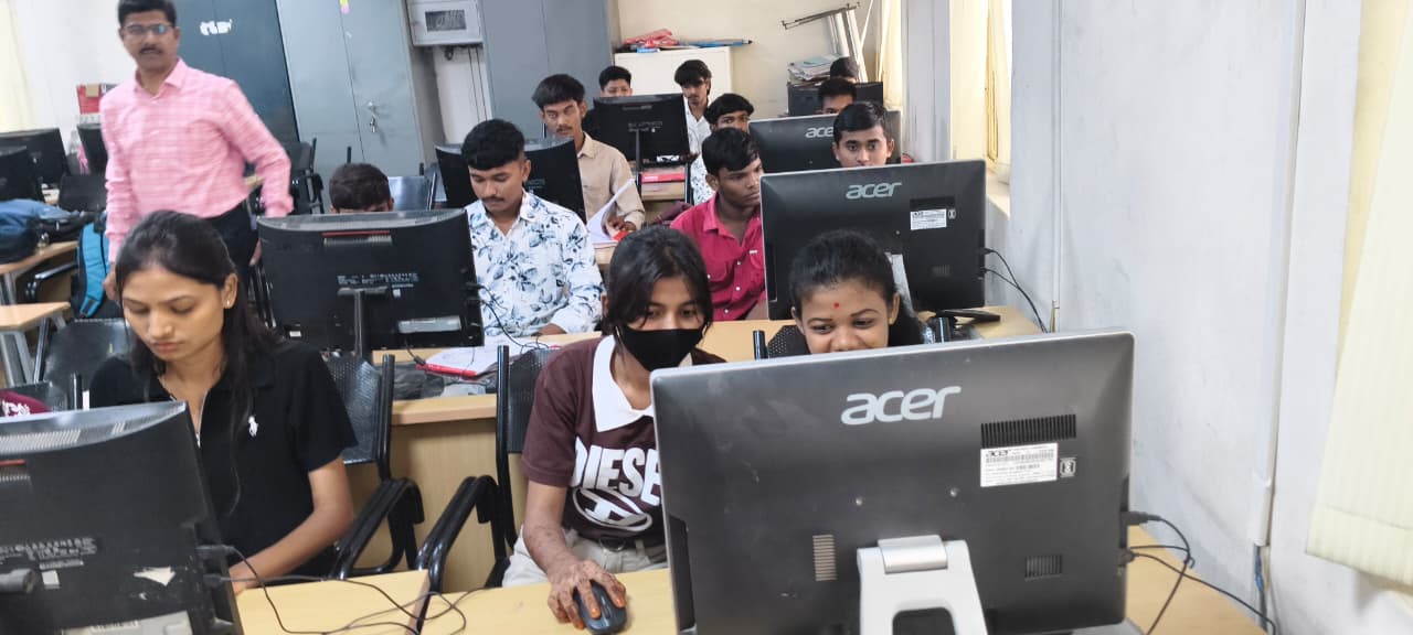 COPA trainees during a practical computer session